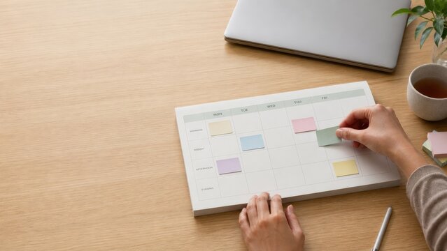 Menstrual Leave Weekly Reschedule Closeup Clean View