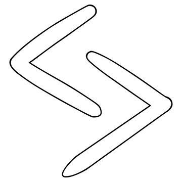 jera rune illustration hand drawn outline vector