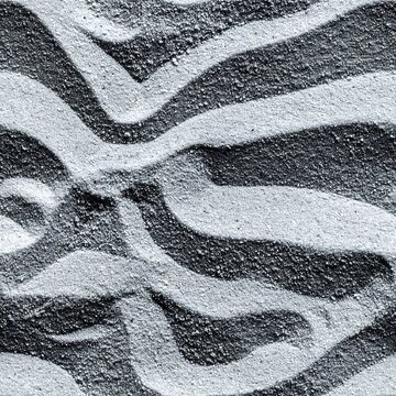 Zebra Stripe Pattern on Textured Pavement