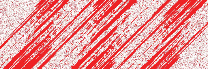 Obraz premium Abstract red grunge brush stroke background with diagonal paint streak texture creating a bold artistic backdrop for modern creative design.