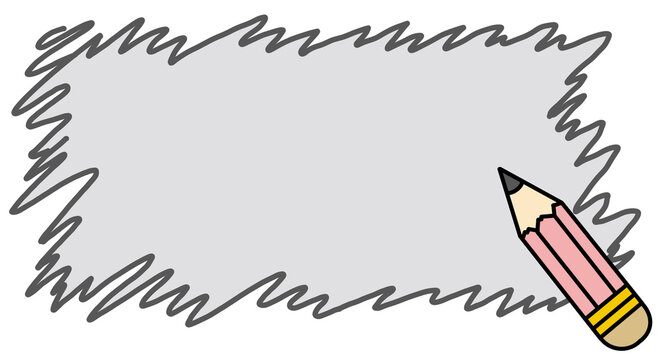 pencil and eraser frame