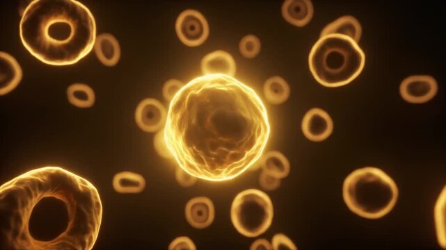 Glowing Cell Activation and Regeneration in Biological Environment