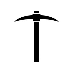 Mining pickaxe upright vertical position solid vector © thegreenpixel