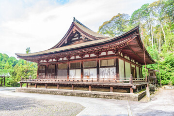Fototapeta premium Chokyuji temple Hondo main hall, National Treasure of Japan.