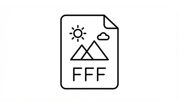 X3F File Format Icon - Image File Extension Symbol