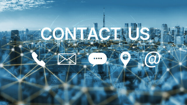 A set of communication methods for customer service. Includes contact information for phone, email, chat, and physical address for user support and inquiries. Fermion