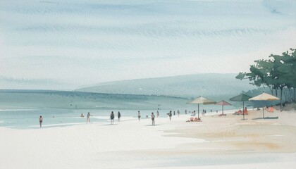 Obraz premium 真夏の海で海水浴 swimming at the midsummer beach
