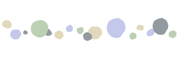 Scandinavian Style Abstract Irregular Liner Frame in Soft Earth Colors © Asuka Miyake