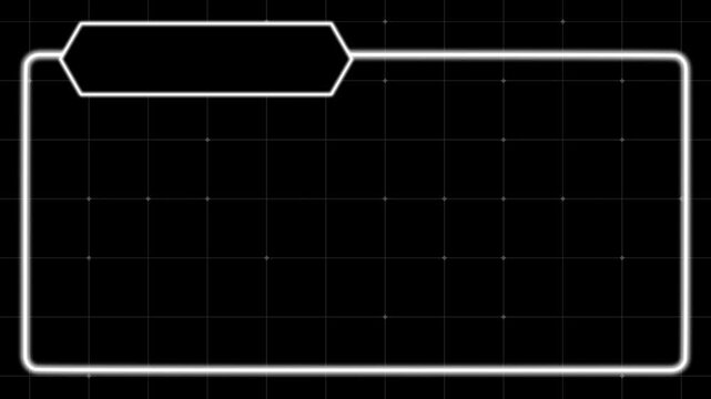 Digital file folder icon with a futuristic grid background for user interface design.  suitable for hud panel media