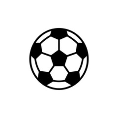 Naklejka premium Minimalist Soccer Ball Icon Vector Illustration