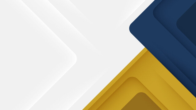 Modern Geometric Abstract Background with Navy Blue and Mustard Yellow Layers
