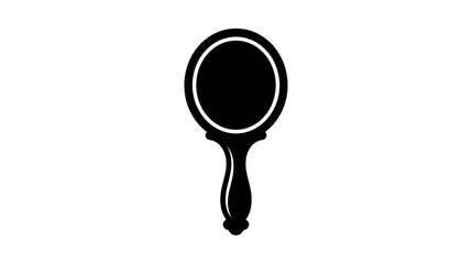 Vintage Hand Mirror Silhouette Icon © Ahmad