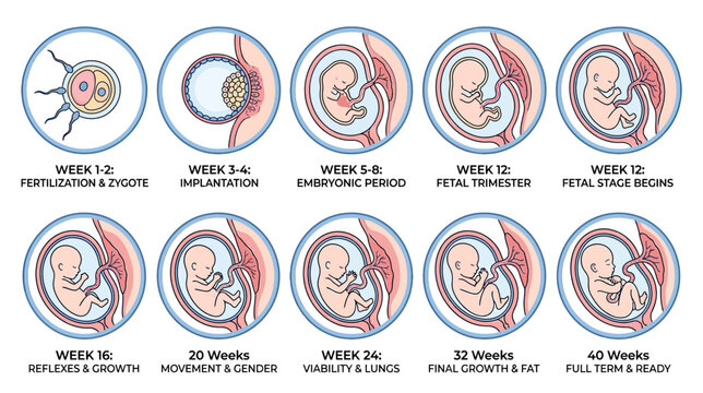 Stages of Fetal Development: From Fertilization to Full Term