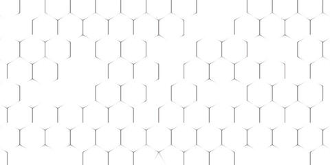 Fishing or soccer net. Repeated hexagon pattern. Black wired mesh texture isolated on white background. Metallic or fabric fence, cage or lattice structure. © fathor