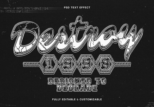 Vintage Grunge Text Effect