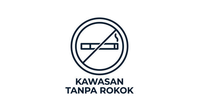 No Smoking Area Sign, Icon, Text Kawasan Tanpa Rokok, Health Symbol