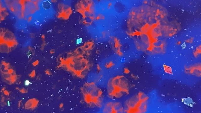 Abstract colorful blobs and shapes