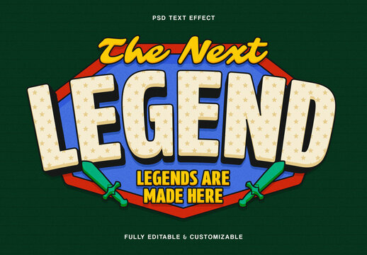 Retro Cartoon Text Effect