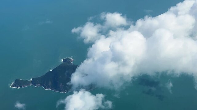 チャム島の上空からの眺め、ユネスコ生物圏保護区、2026年1月