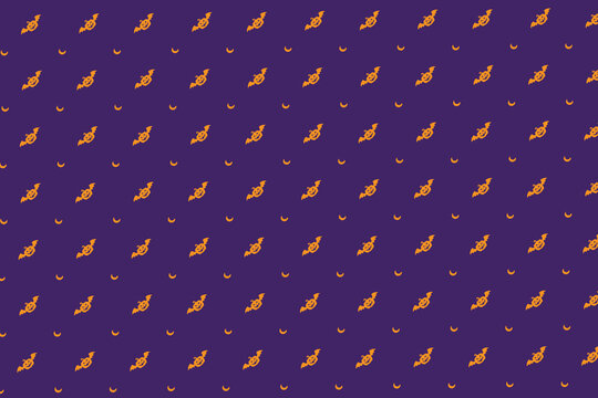 purple halloween theme pattern background