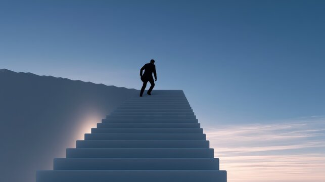 business male stand and feel happy on the most hight at the target, success, leader, teamwork, target, Aim, confident, achievement, goal, on plan, finish, generate by AI