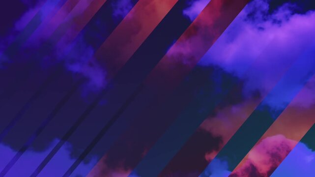colorful smoke on a dark background