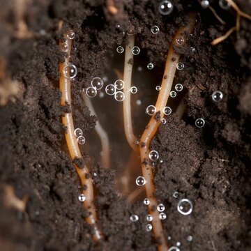 Root System and Nutrient Uptake Process with Oxygen Exchange in Soil