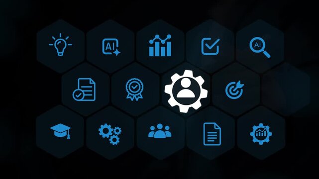 Change management, organizational transformation, process improvement, employee engagement, business agility, transition strategies, cultural. Motion graphics 4k video