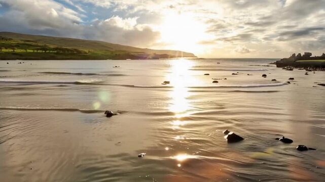Anakena Beach on Easter Island, Rapa Nui in Chile