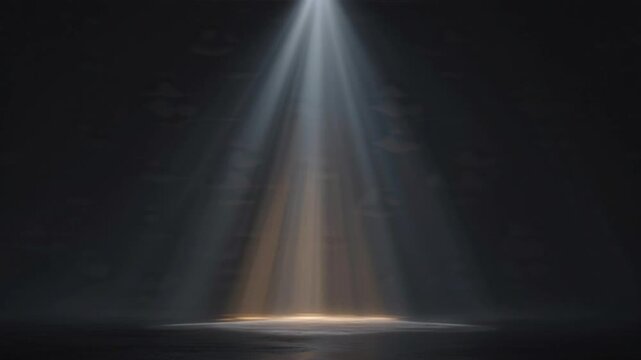 A beam of light shining down.