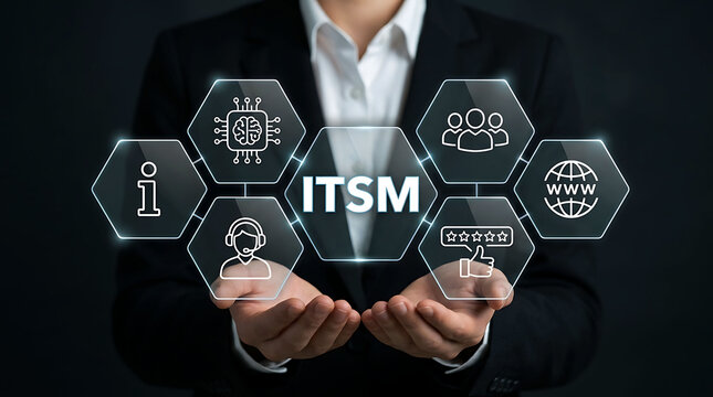 ITSM concept information technology service management business concept