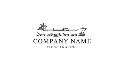 Fototapeta premium a black and white illustration of a ship.
