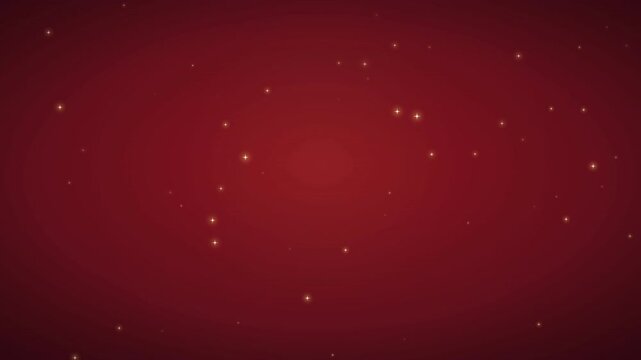 Rich Textured Red Background with Subtle Looping Golden Sparkles