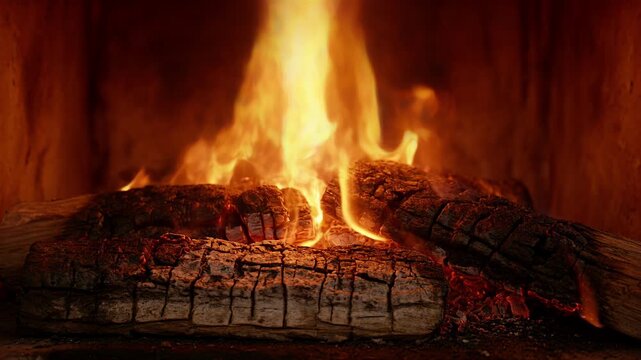 Burning log fire fireplace warm orange flame glowing ember create cozy indoor winter heat fireplace fire burning log flame ember heat smoke warm glow dark hearth burning wood log flame hearth ember