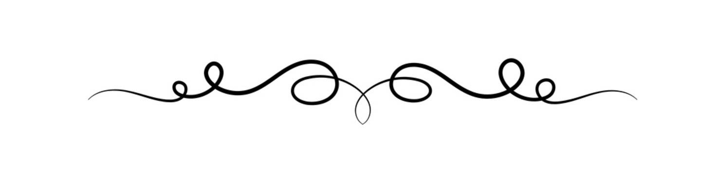 Elegant decorative line divider