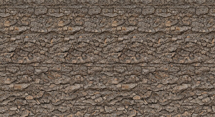 Naklejka premium Rough bumpy brown bark texture background