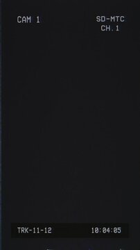 Vertical VHS overlay with analog artifacts, timecode display, and camera text on black background. Gritty retro texture for vintage effects and nostalgic productions.