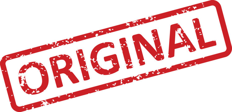 Authenticity verified with a distressed red original stamp