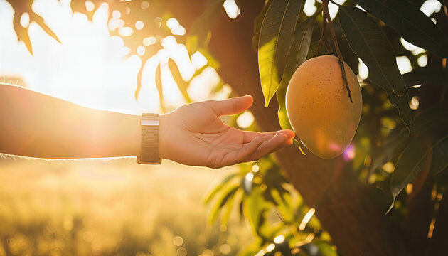 Hand Picking Mango Right