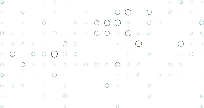 Abstract pattern with small blue circles isolated on transparent background, Vector, illustration