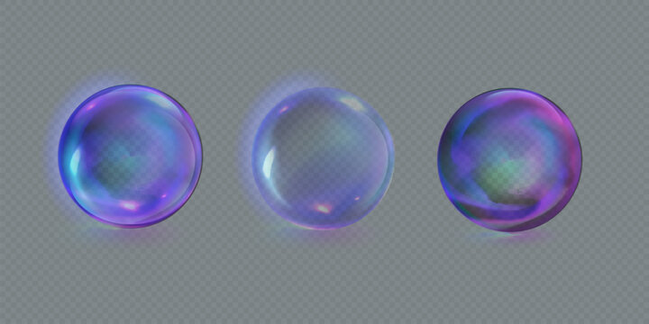 Sphere shield abstract energy protection spheres. Force field globe shell. Dome barrier technology vector set.