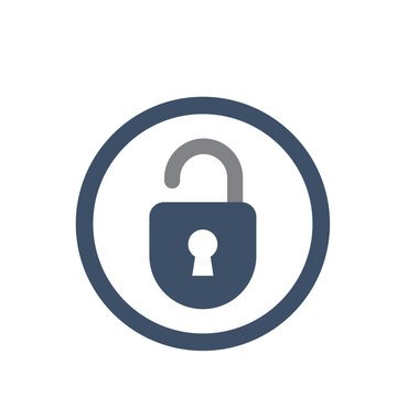 Unlock Security Lock Icon Vector