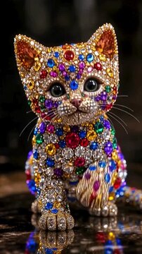 Gemstone cat concept