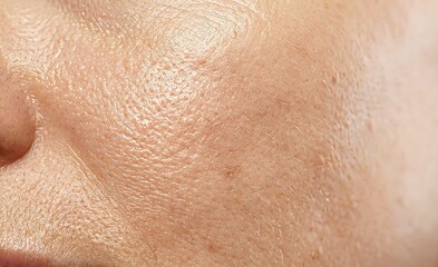 Fototapeta premium Realistic Human Skin Anatomy Texture Close-Up for Skincare and Medical Concepts
