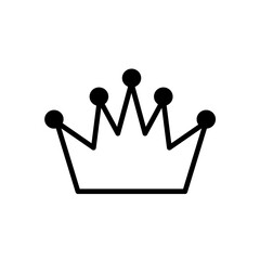 Royal Princess Crown Tiara Icon Vector. Luxury Beauty Pageant and Glamour Queen Symbol. © Khasanah
