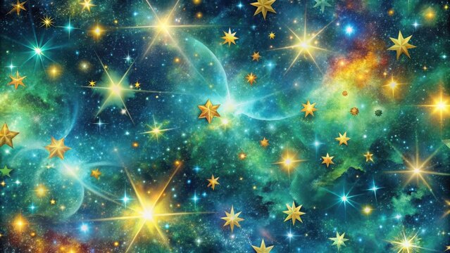 Starry space seamless pattern galaxy shiny stars fabric print astronomy science starlight background or night sky wallpaper starry space seamless patt