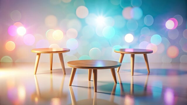 Set of retro wooden coffee table on white background included clipping path set retro wooden coffee table white background included clipping path abst