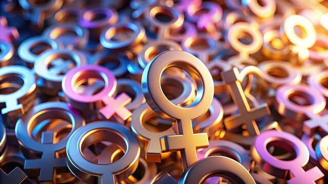 Gender symbols in rendering