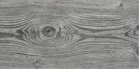 Close-up shot of weathered grey wood grain with a prominent knot, showcasing the natural texture and pattern of the material. © DreamPixel Art