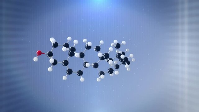 3D Molecule (Cholesterol), Looping
